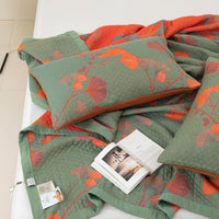 Ginkgo Leaf Cotton Duvet Set