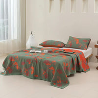 Ginkgo Leaf Cotton Duvet Set