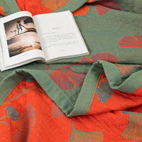 Ginkgo Leaf Cotton Duvet Set
