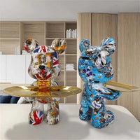 Graffiti Bear Key Holder Sculpture