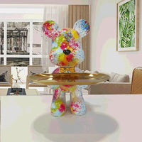 Graffiti Bear Key Holder Sculpture