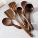 NordTeak Seven-Piece Teak Utensil Set