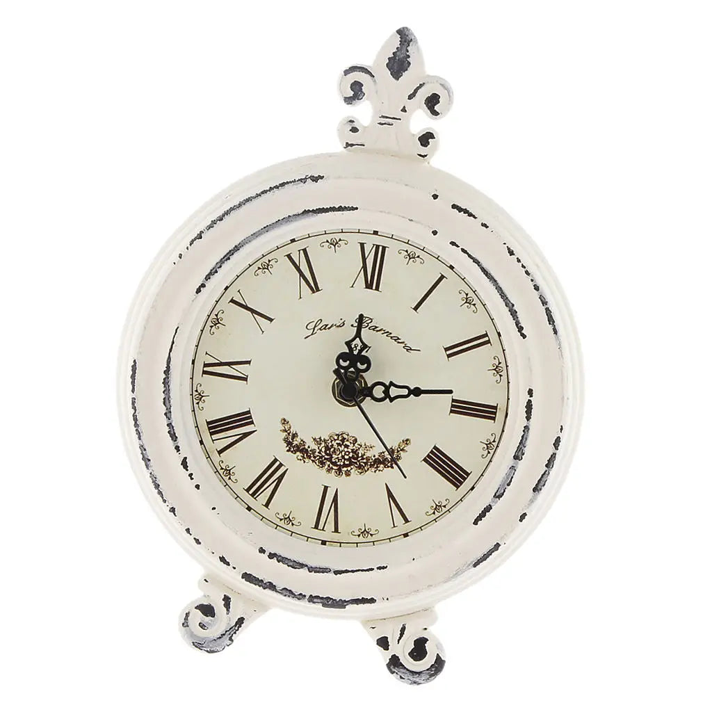 Vintage Wood-Effect Alarm Clock