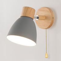 Painted Wood Wall Light 30cm