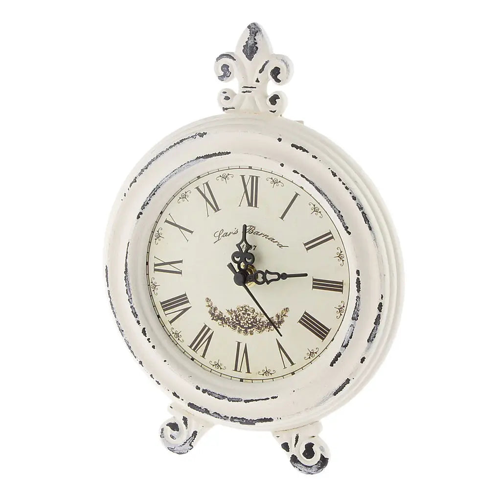Vintage Wood-Effect Alarm Clock