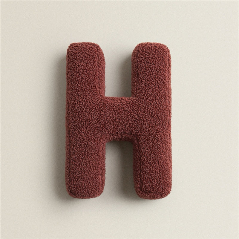 Alphabet Letter Fleece Cushion