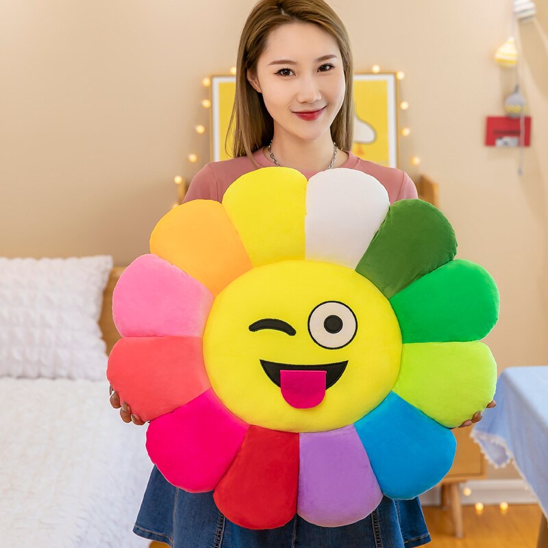 Sunflower Plush Seat Cushion