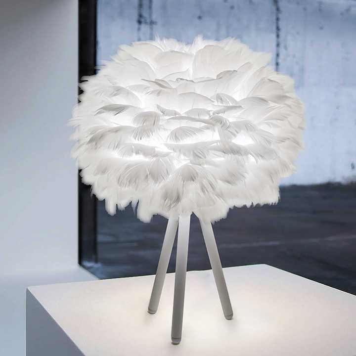 Feather Shade Table Lamp 40cm