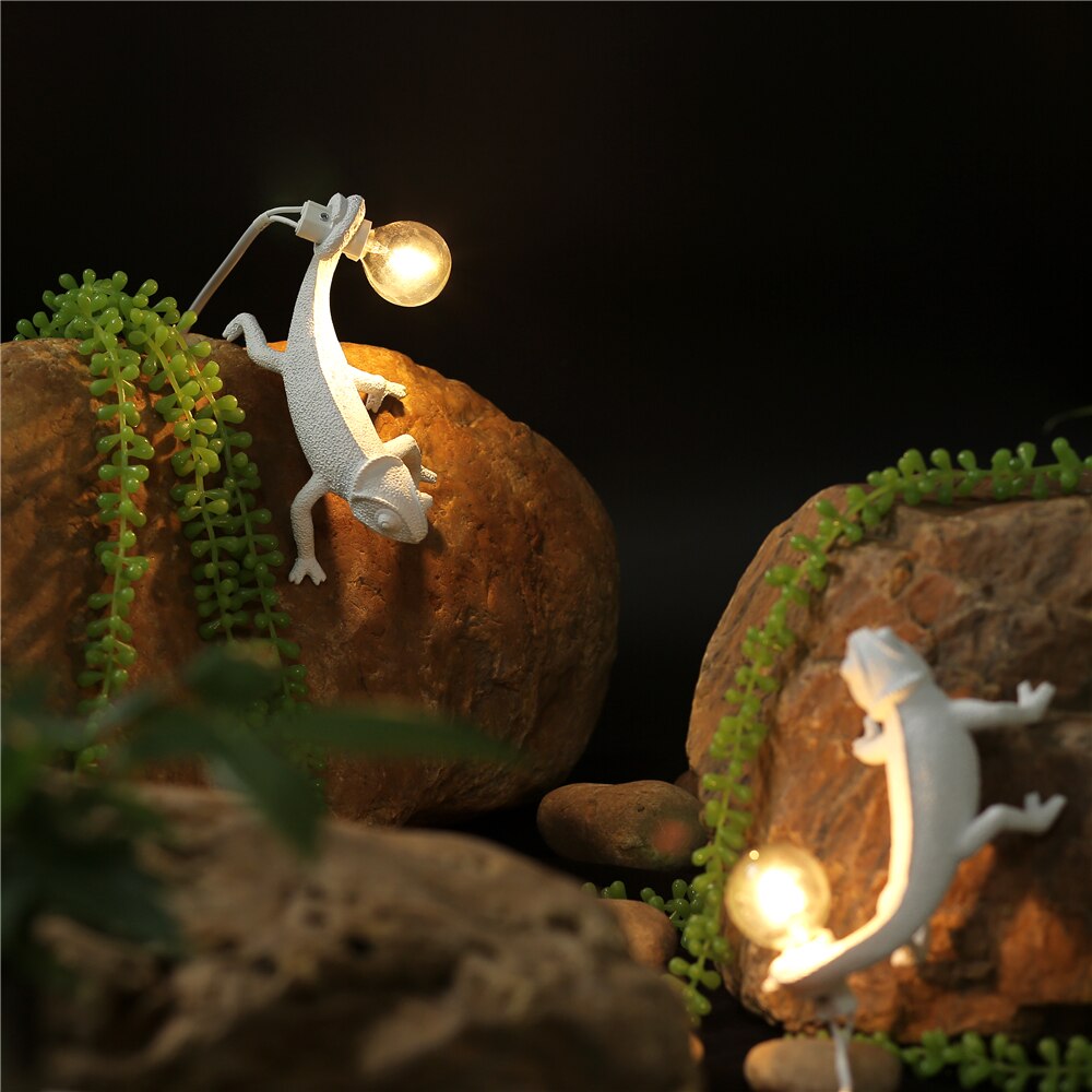 Resin Lizard Table Lamp 19cm