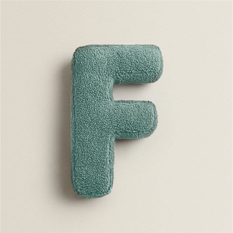 Alphabet Letter Fleece Cushion