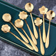 Floral Teaspoon Set of Eight