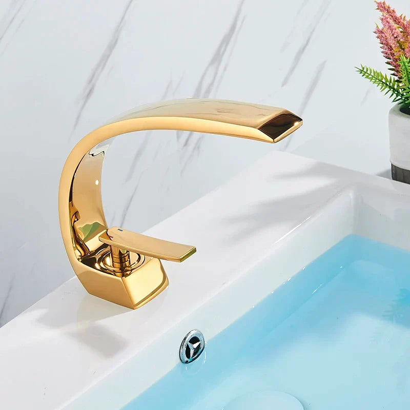 Wall Mounted Brass Basin Mixer