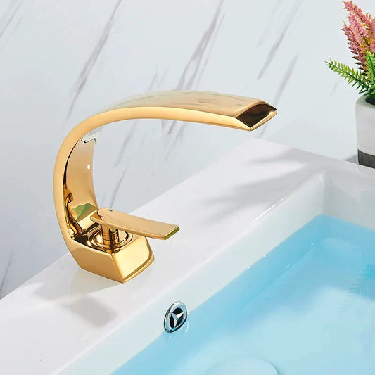 Wall Mounted Brass Basin Mixer