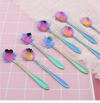 Floral Teaspoon Set of Eight