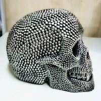 Hand-Painted Skull Sculpture