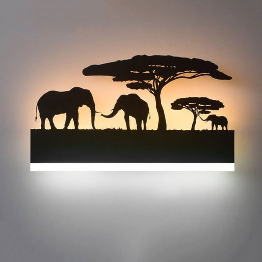 Illuminated Scene Wall Panel 38cm