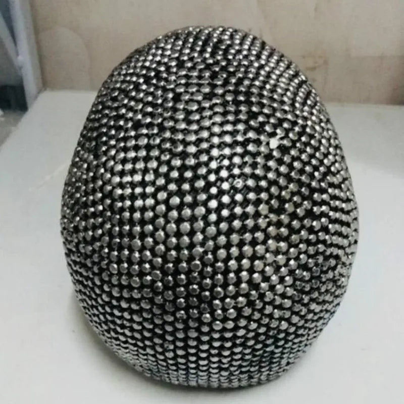 Hand-Painted Skull Sculpture