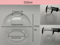 Clear Glass Lampshade, Six Diameters