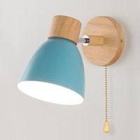 Painted Wood Wall Light 30cm
