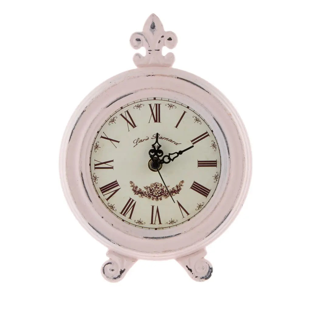 Vintage Wood-Effect Alarm Clock