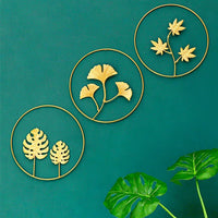 Gold Leaf Metal Wall Art