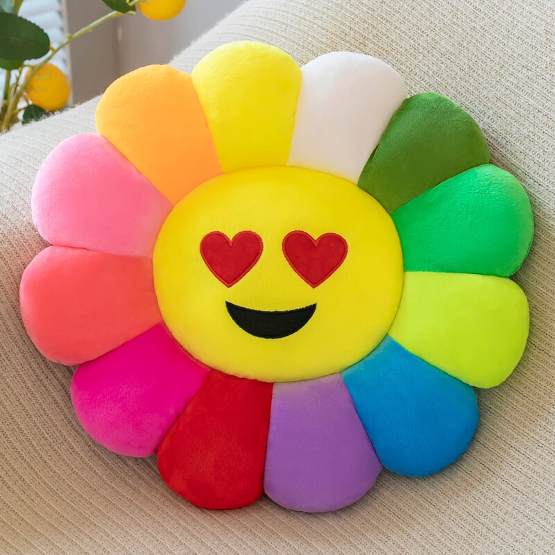Sunflower Plush Seat Cushion