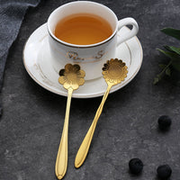 Floral Teaspoon Set of Eight