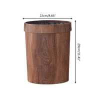 Wood-Effect Waste Bin, 8 Litre