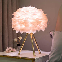 Feather Shade Table Lamp 40cm
