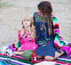 Striped Serape Fringed Throw Blanket