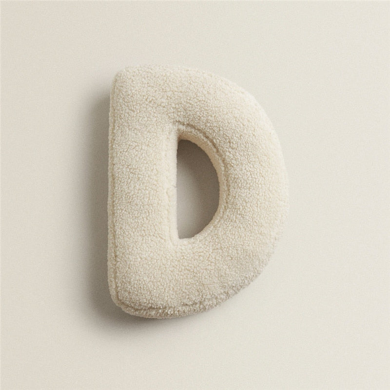 Alphabet Letter Fleece Cushion