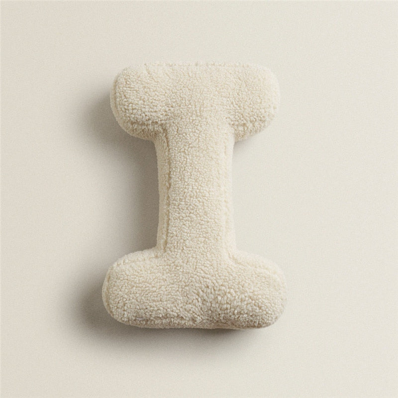 Alphabet Letter Fleece Cushion