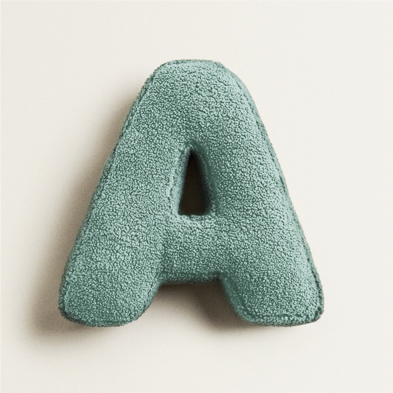 Alphabet Letter Fleece Cushion