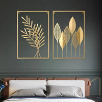 Gold Leaf Metal Wall Art
