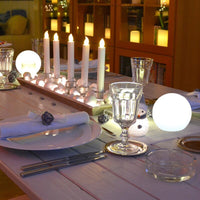 Moon lamp outdoors