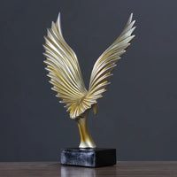 Perched Eagle Resin Sculpture 33cm