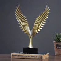 Perched Eagle Resin Sculpture 33cm