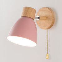 Painted Wood Wall Light 30cm