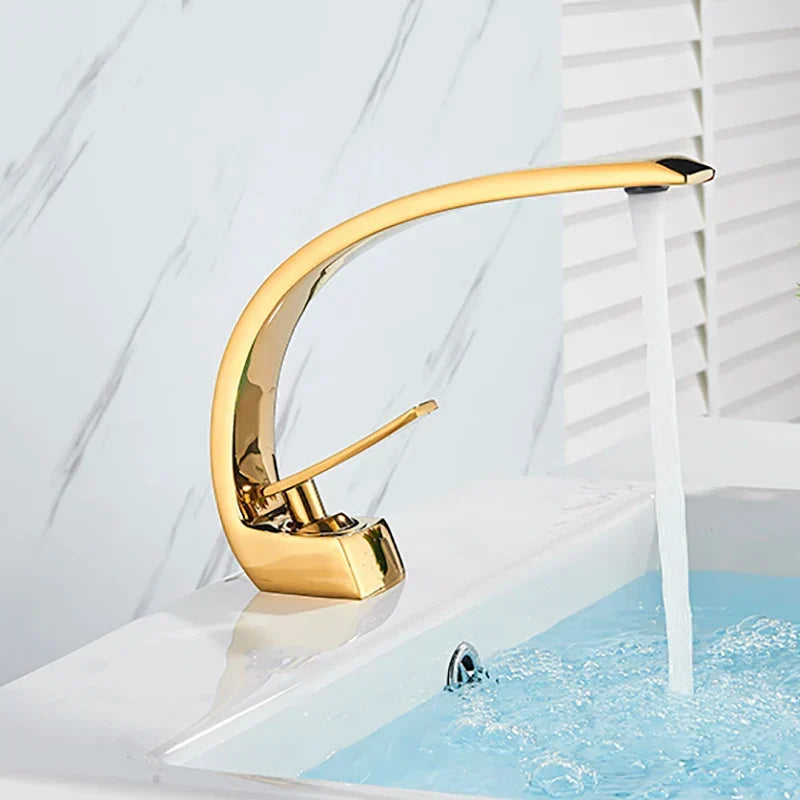 Wall Mounted Brass Basin Mixer