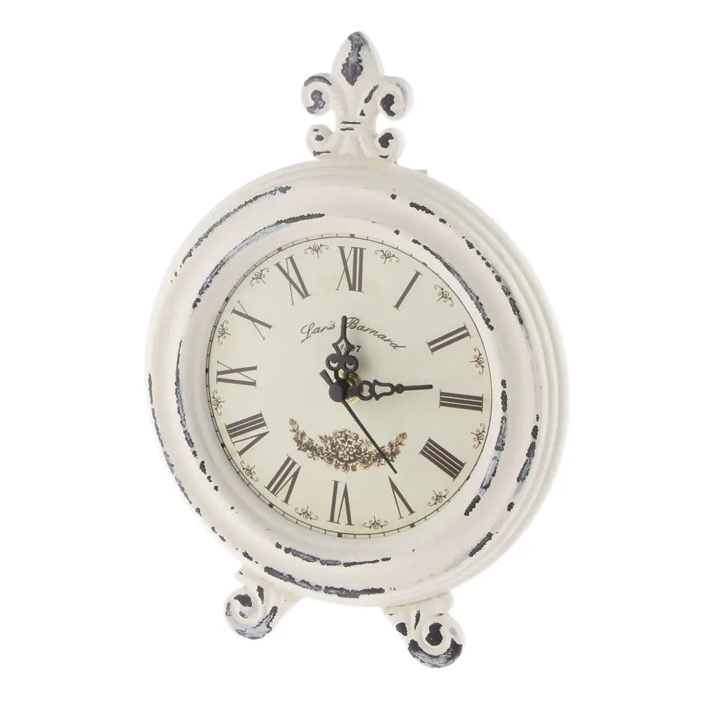 Vintage Wood-Effect Alarm Clock