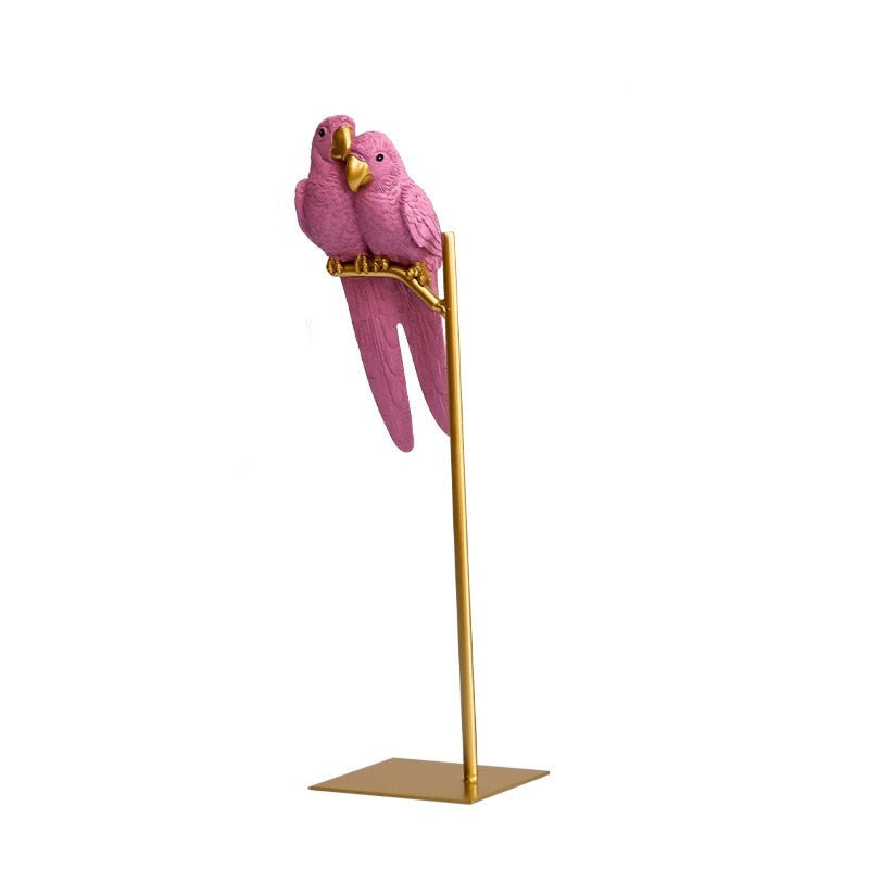 Lovebirds Metal Sculpture