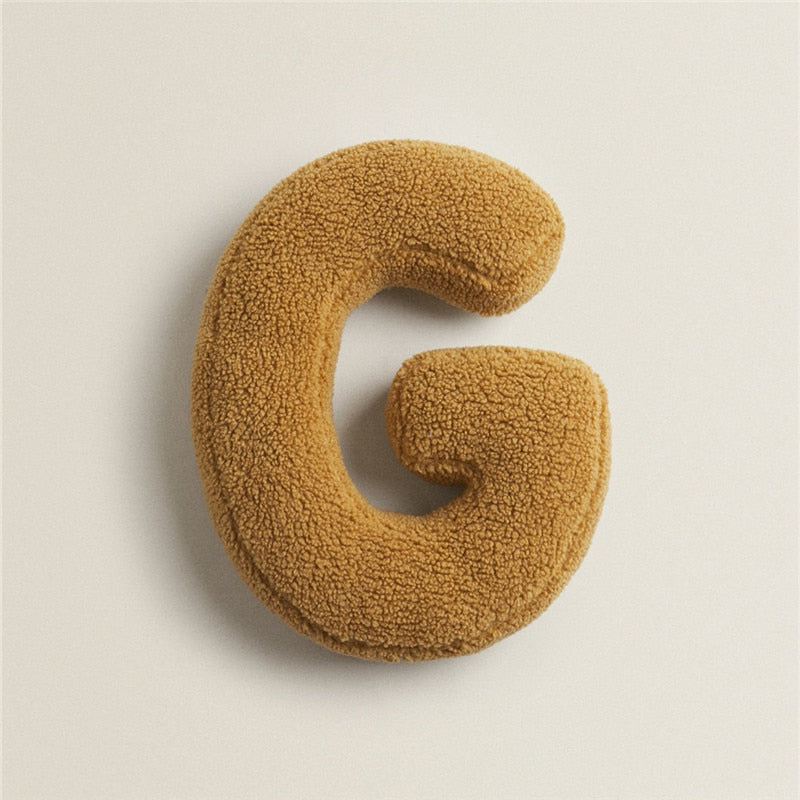 Alphabet Letter Fleece Cushion