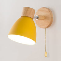 Painted Wood Wall Light 30cm