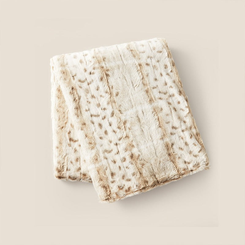 Leopard Print Soft Throw