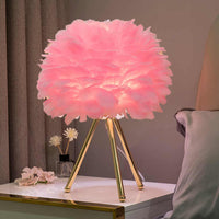Feather Shade Table Lamp 40cm