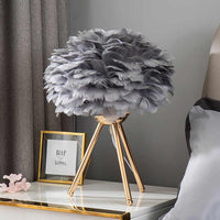 Feather Shade Table Lamp 40cm
