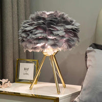 Feather Shade Table Lamp 40cm