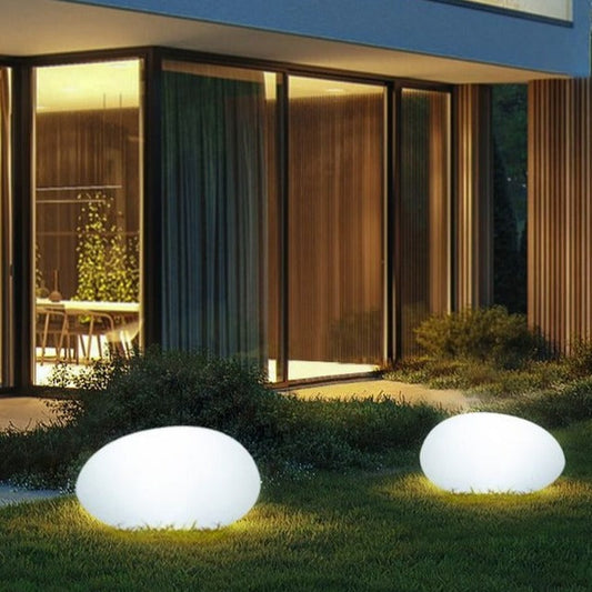 Solar Cobblestone Garden Light