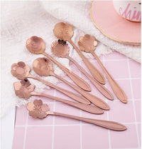 Floral Teaspoon Set of Eight