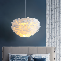 Feather Shade Pendant Light 30cm